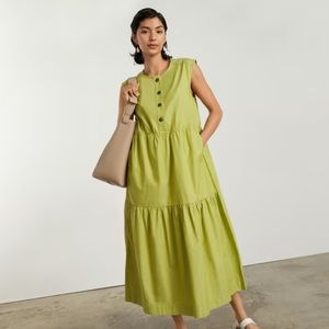 Everlane: Green Midi Dress